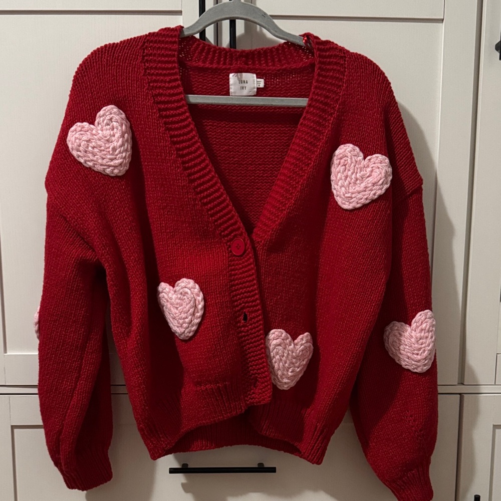 Luna Ivy Heart Cardigan